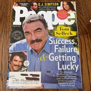 People Magazine - April 29 2024 - Tom Selleck   women’s magazines breast cancer